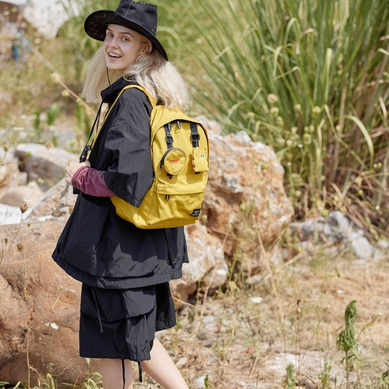 Waterproof Canvas Backpack with Removable Coin Purse