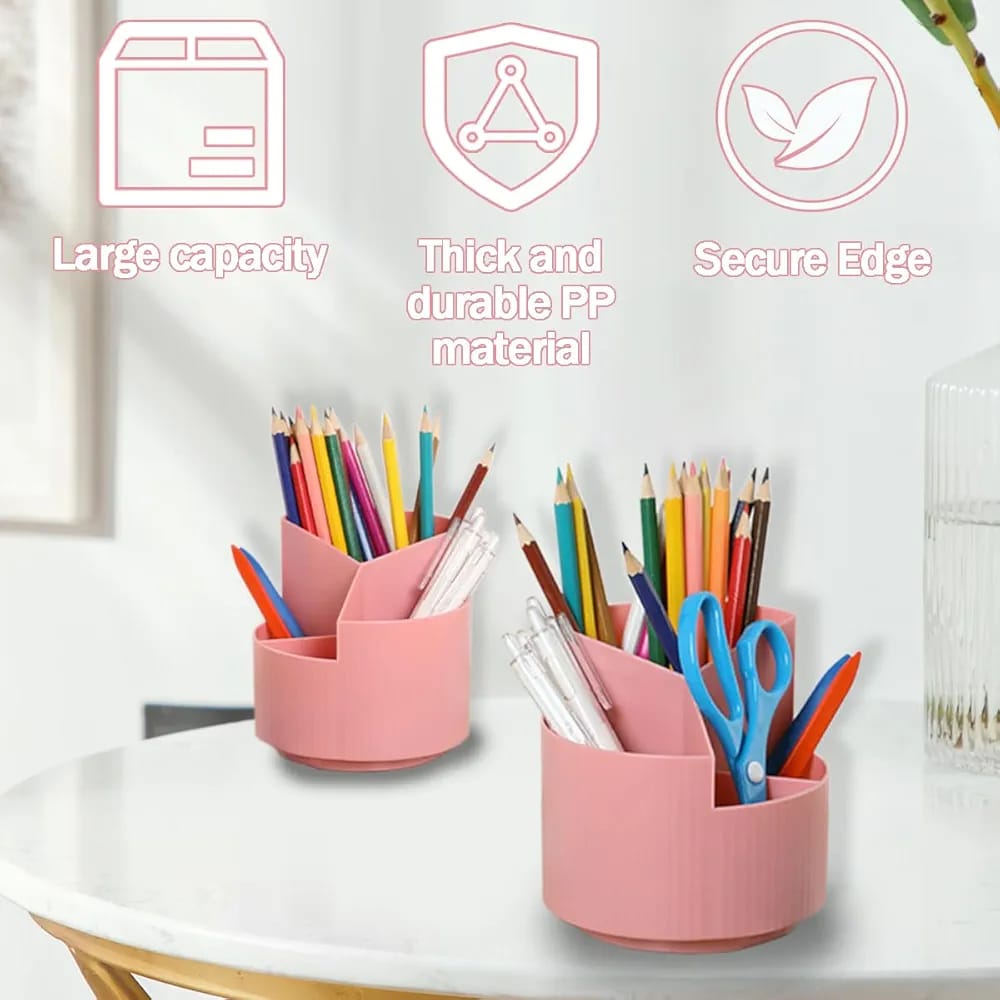 Rotatable Desk Pen Holder Storage Cup Desk