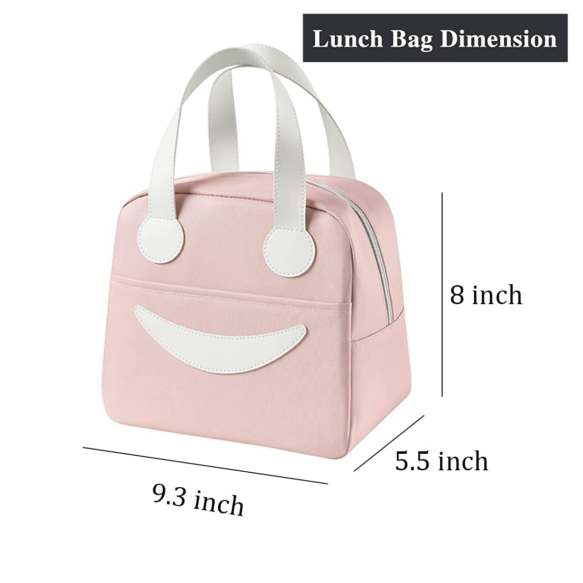 Smiley Design Leakproof Lunch Bag