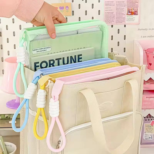 Mesh Zipper Stationery Bag