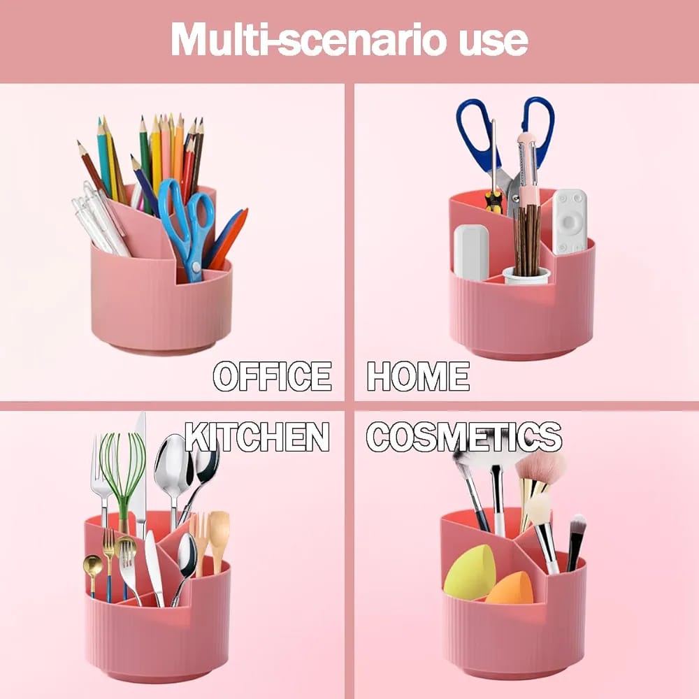 Rotatable Desk Pen Holder Storage Cup Desk