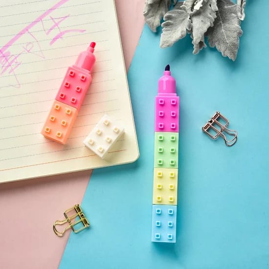 6 Jumbo Highlighter Building Blocks