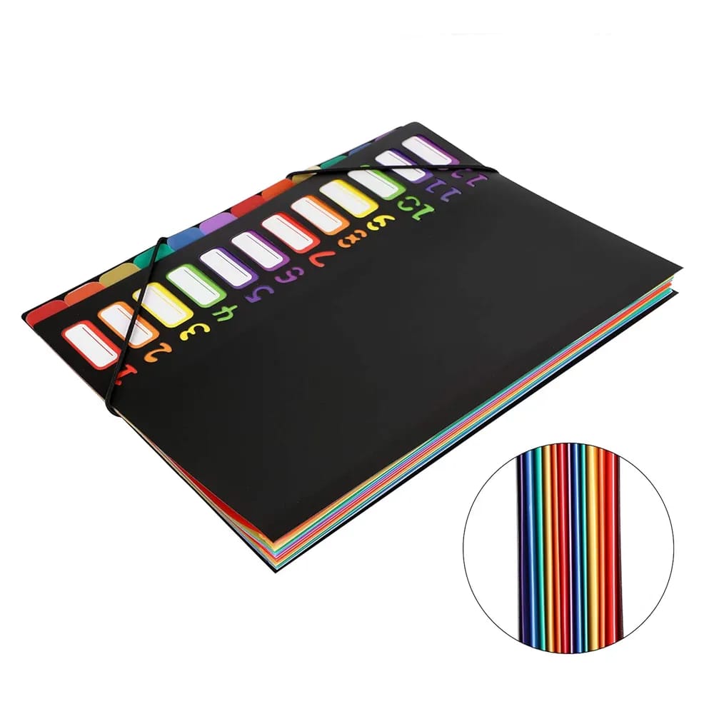 A4 Expanding File Folder
