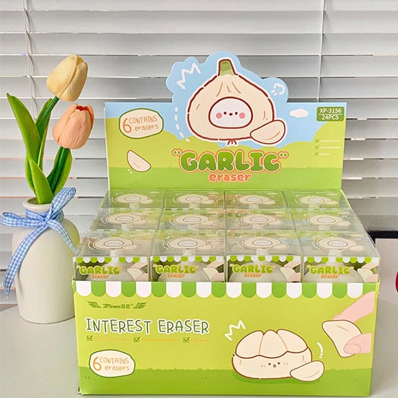 Garlic Rubber Eraser