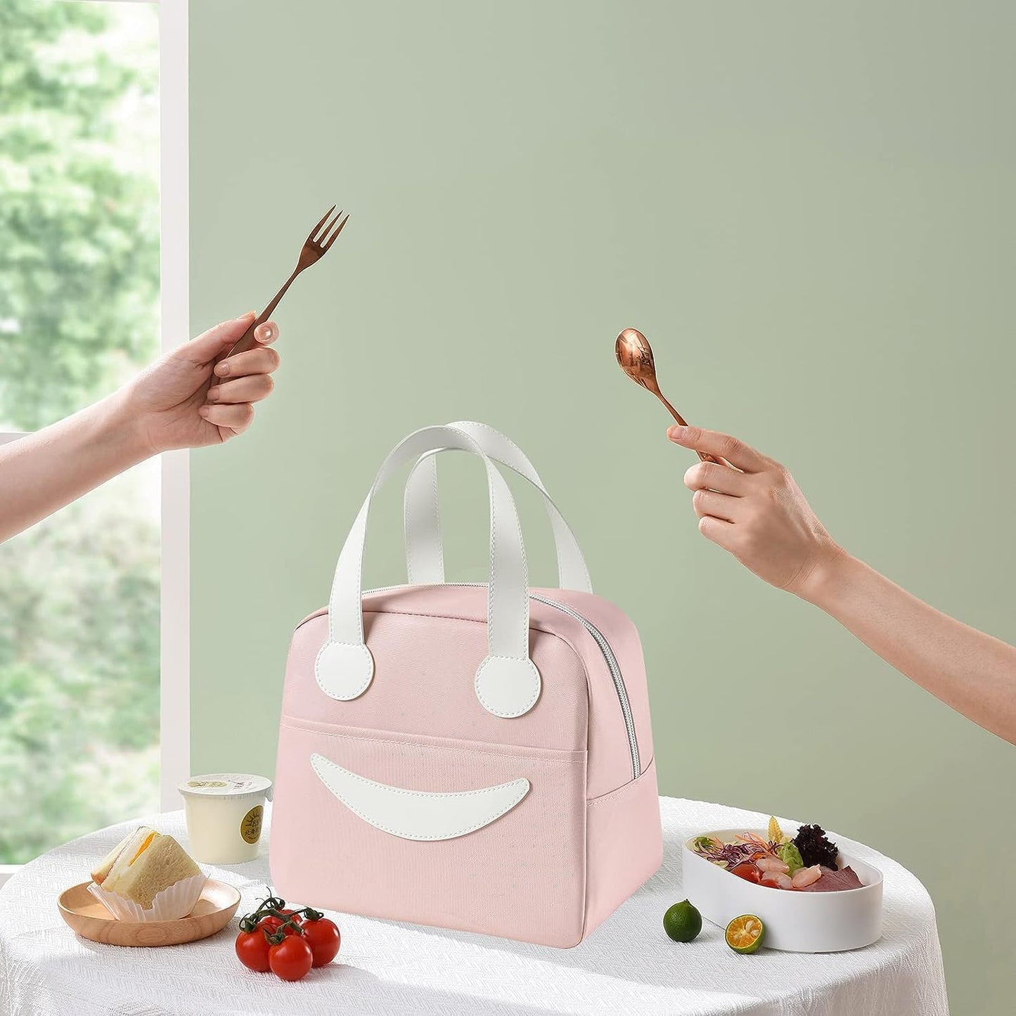 Smiley Design Leakproof Lunch Bag
