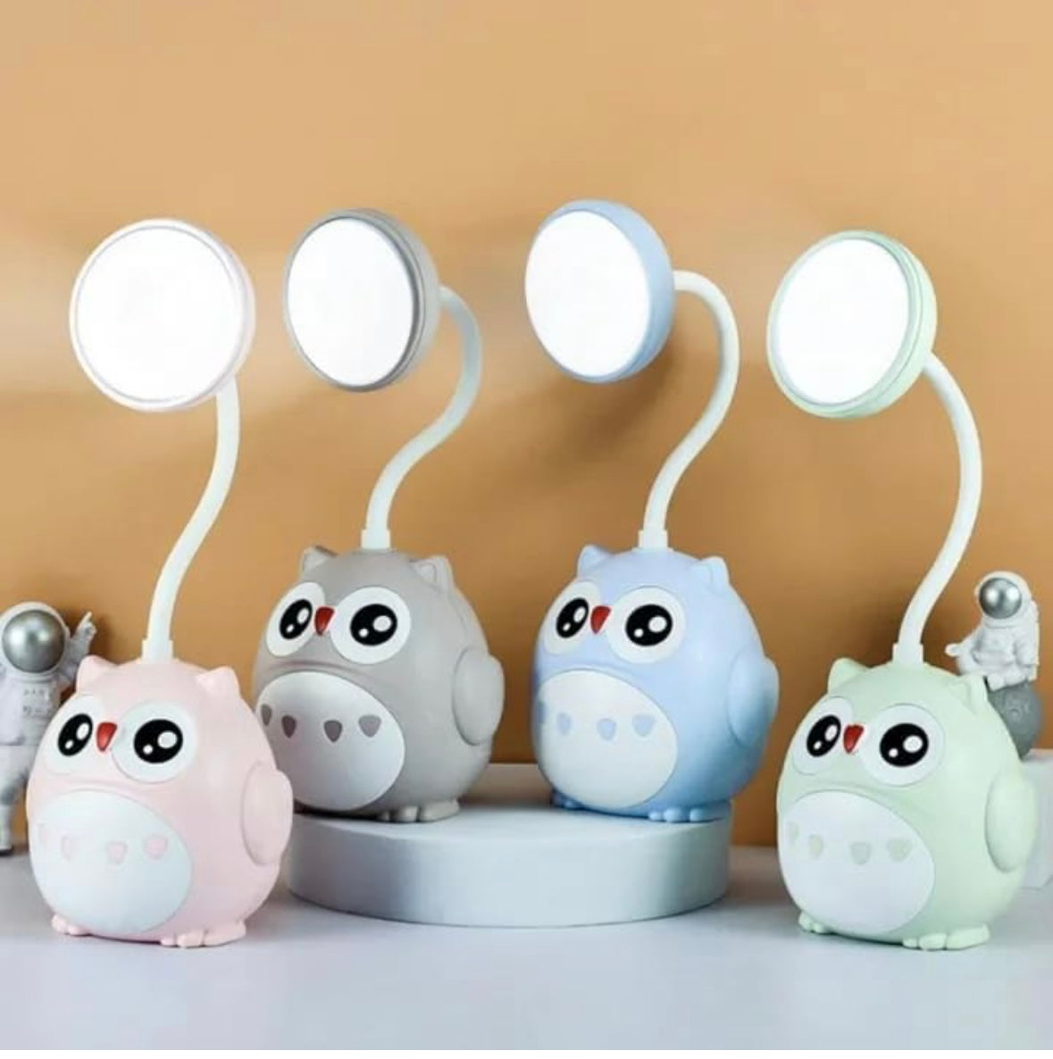 Cartoon Owl Shaped Study Lamp (Pack of 1)