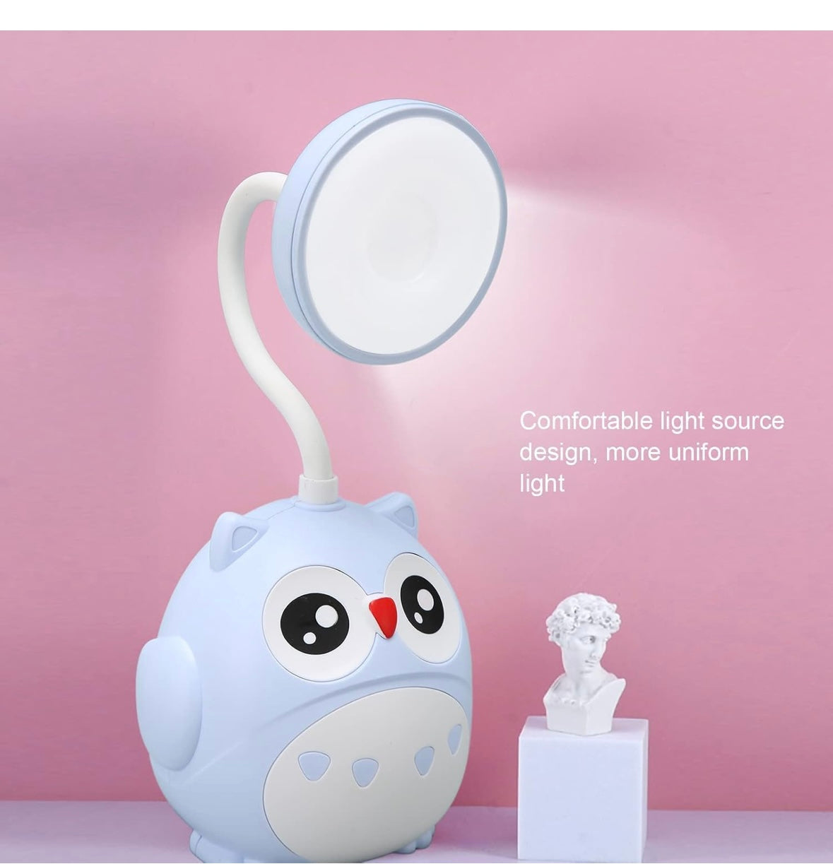 Cartoon Owl Shaped Study Lamp (Pack of 1)