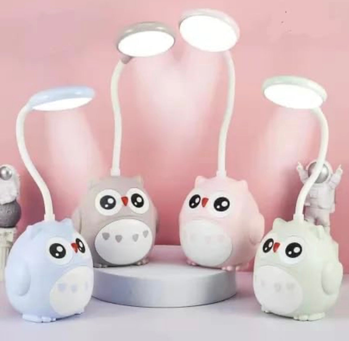 Cartoon Owl Shaped Study Lamp (Pack of 1)