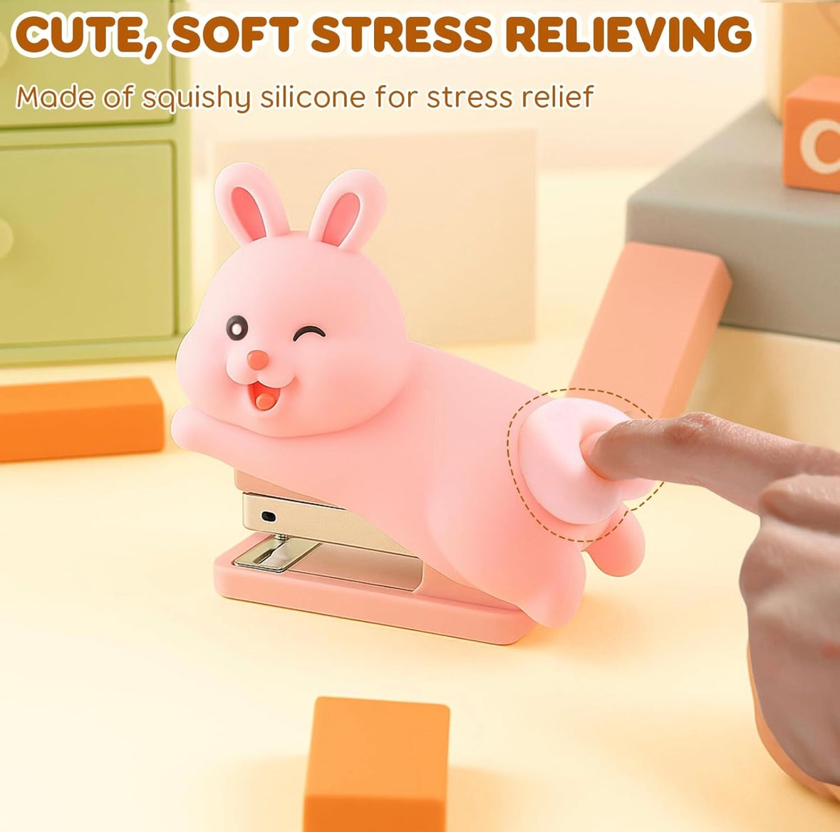 Cartoon Silicone Stapler