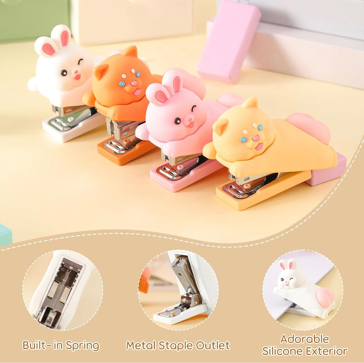 Cartoon Silicone Stapler