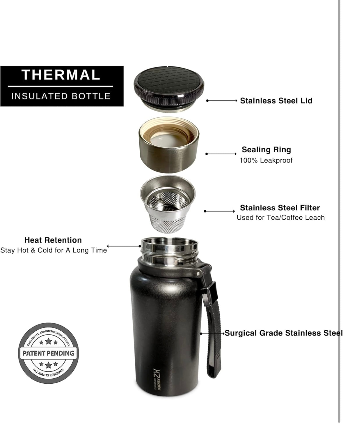 Premium Tea Infuser Bottle | 600ML