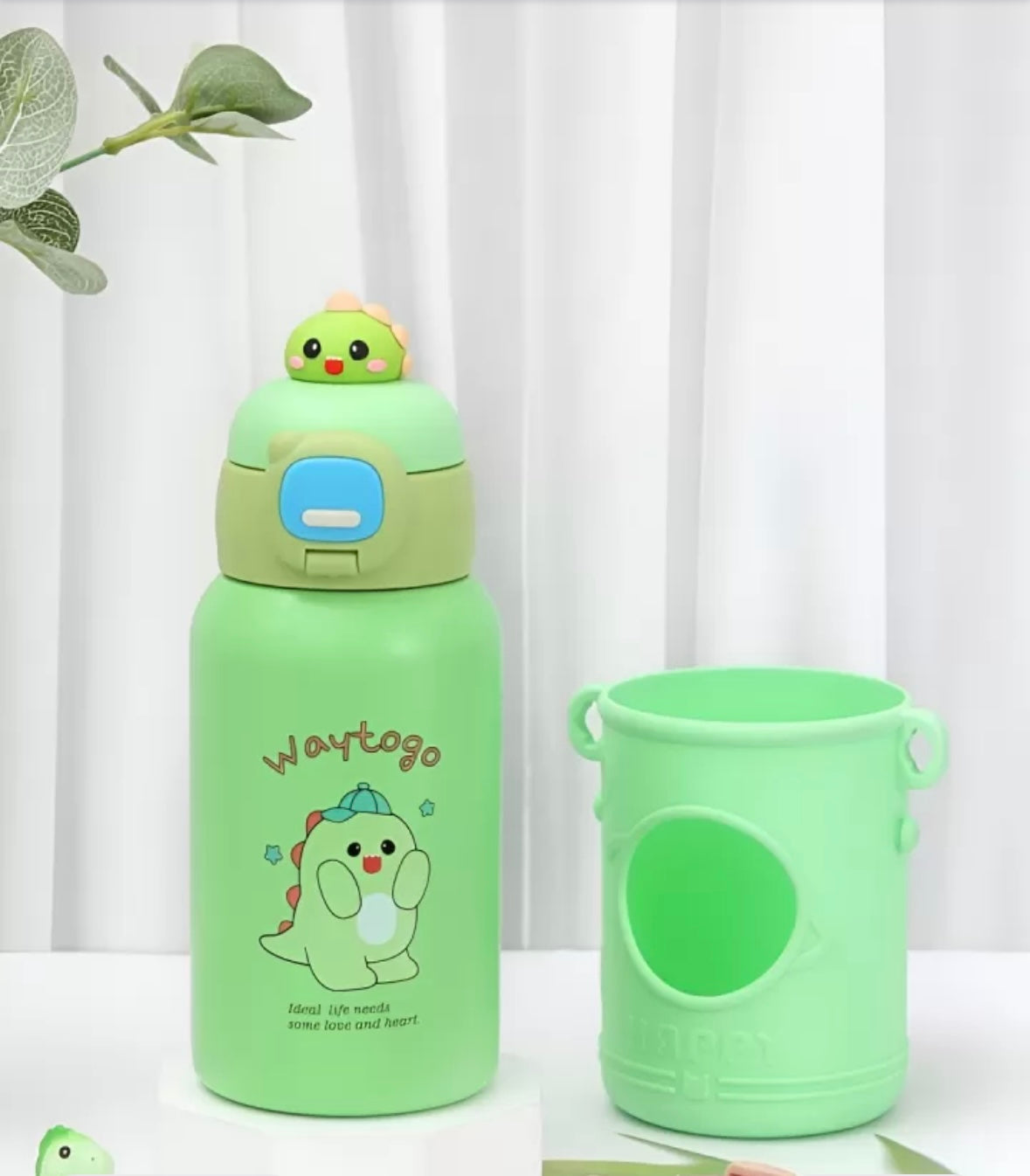 Cute Bottle With Bottle Cover And Shoulder Strap