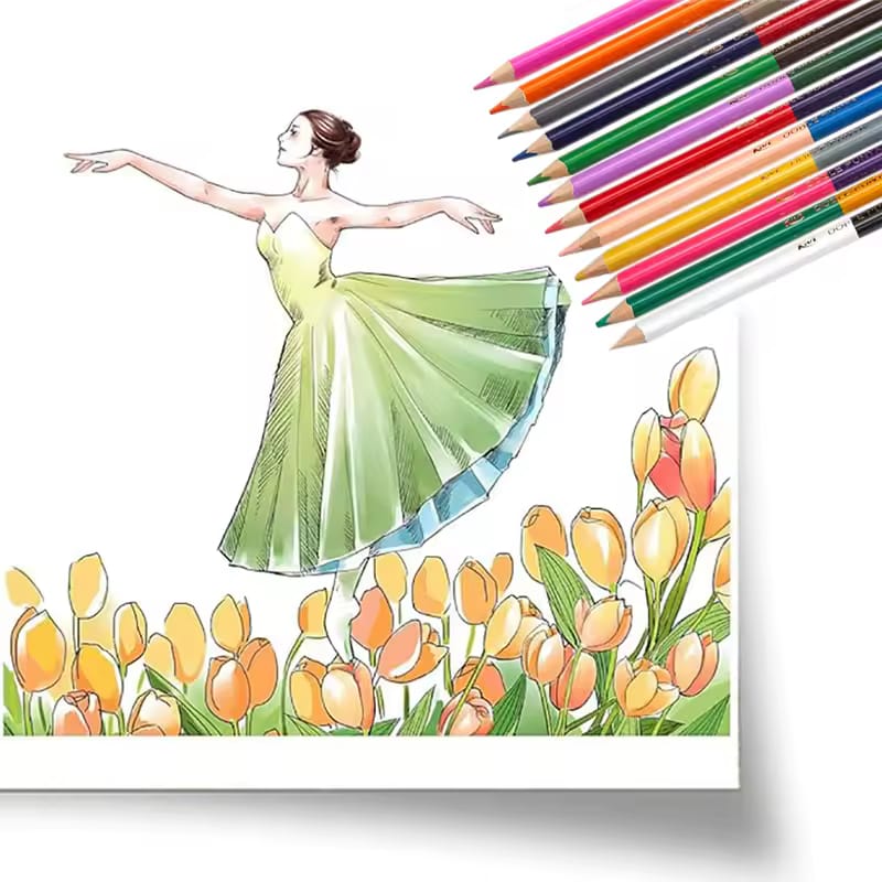 26-Piece Double-Ended Color Pencil Set