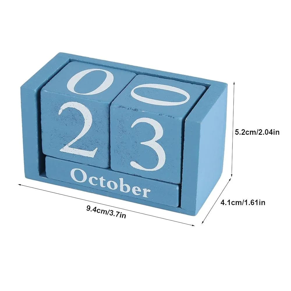 Vintage Wooden Calendar
