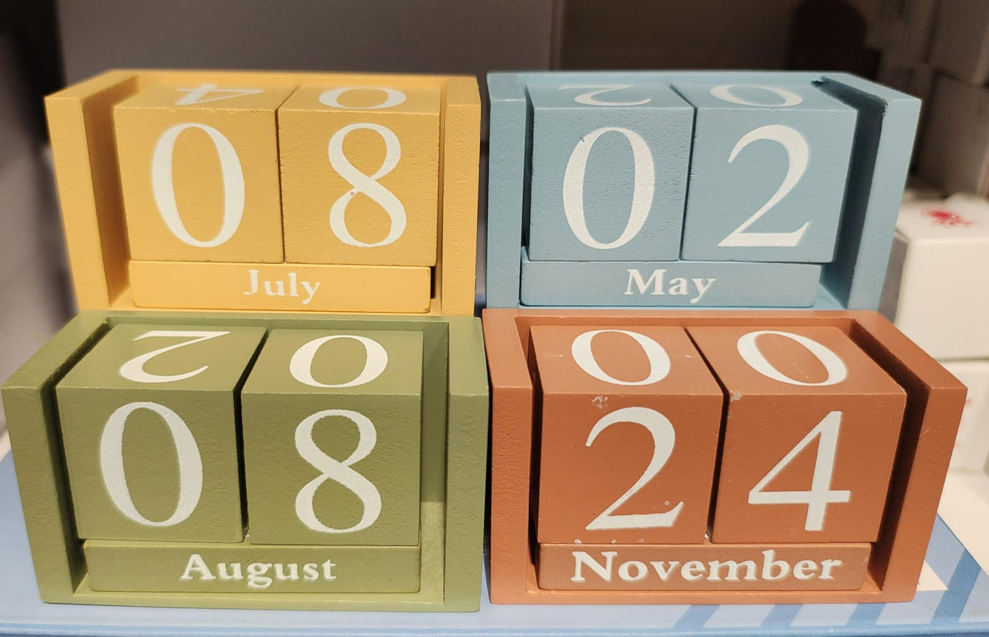 Vintage Wooden Calendar