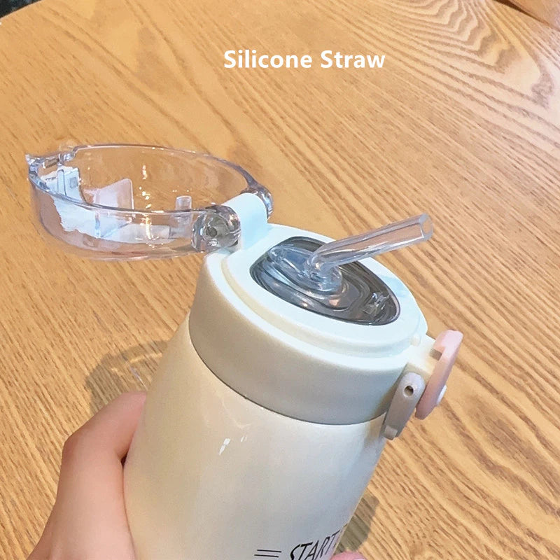 Cartoon Cat Stainless Steel Vacuum Bottle
