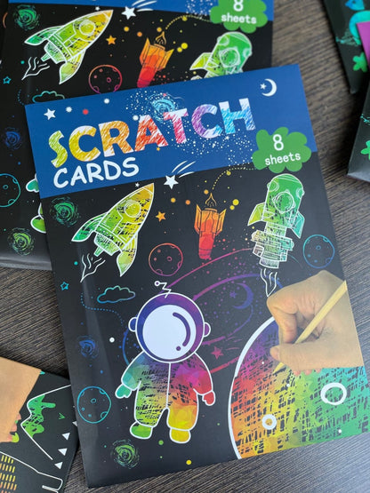 DIY Animal Theme Magic Scratch Art set (Assorted)