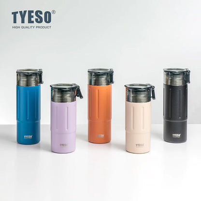 Tyeso Vacuum Insulated Bttle Keep Cold And Hot With Handle