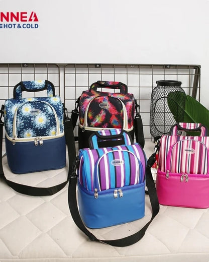 Insulated Double Layer Lunch Bag
