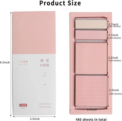 Lined Sticky Notes Set