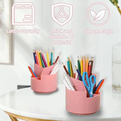 Rotatable Desk Pen Holder Storage Cup Desk