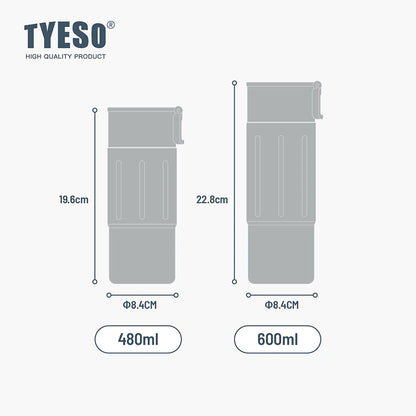 Tyeso Vacuum Insulated Bttle Keep Cold And Hot With Handle