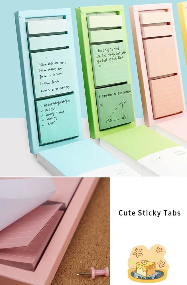 Lined Sticky Notes Set