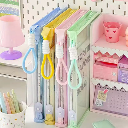 Mesh Zipper Stationery Bag