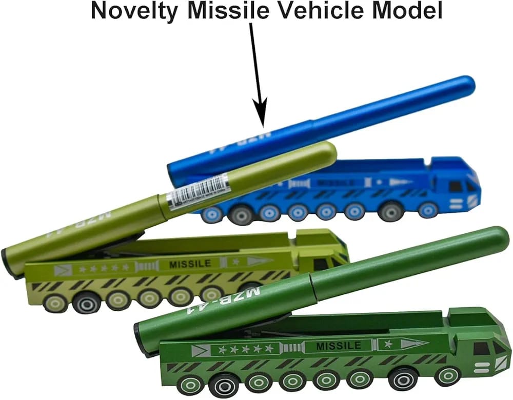 Missile Launcher Vehicle-Shaped Gel Pen (Assorted)
