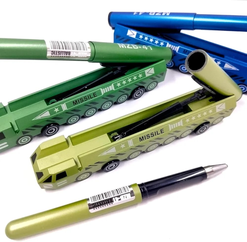 Missile Launcher Vehicle-Shaped Gel Pen (Assorted)
