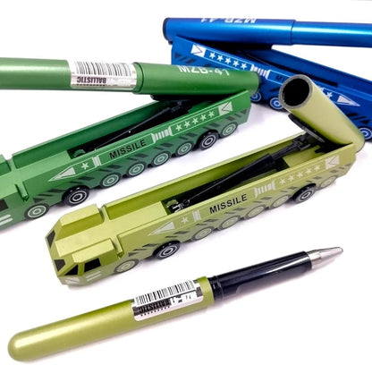 Missile Launcher Vehicle-Shaped Gel Pen (Assorted)