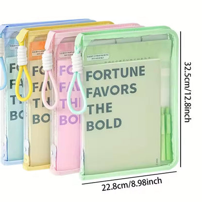 Mesh Zipper Stationery Bag