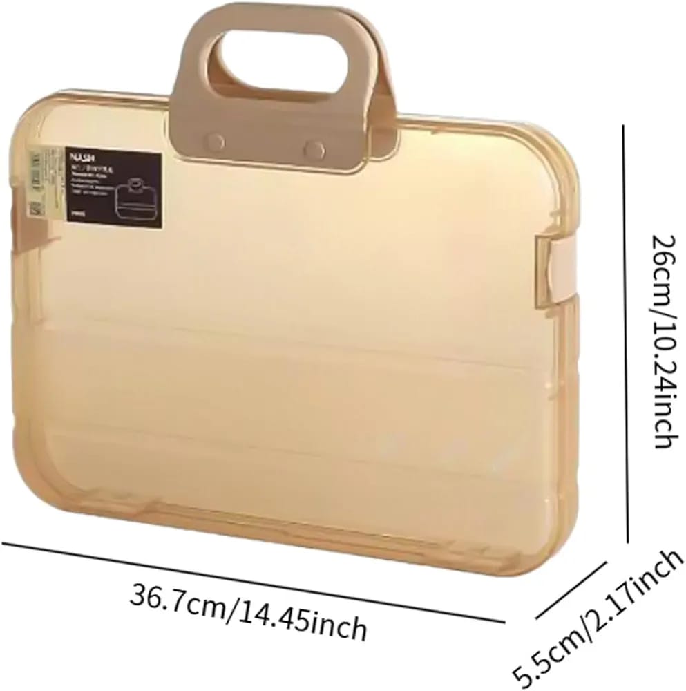 Elegant Portable A4 File Organizer