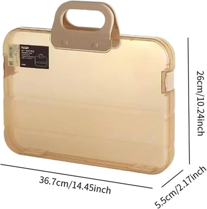 Elegant Portable A4 File Organizer