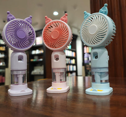 Whimsical Cartoon Aesthetics Mini Fan