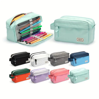 Sleek Canvas Pencil Pouch