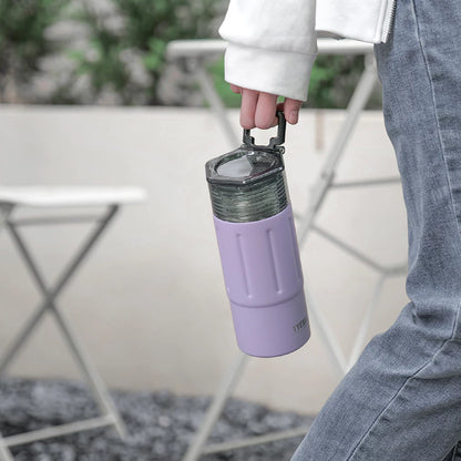 Tyeso Vacuum Insulated Bttle Keep Cold And Hot With Handle