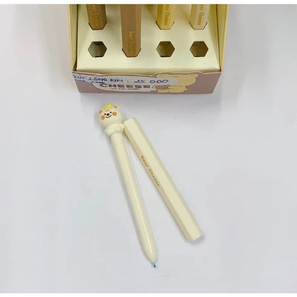 School Bear Cheese Cartoon | Cute Gel Pen for Children