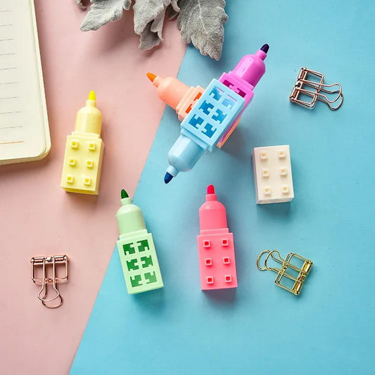 6 Jumbo Highlighter Building Blocks