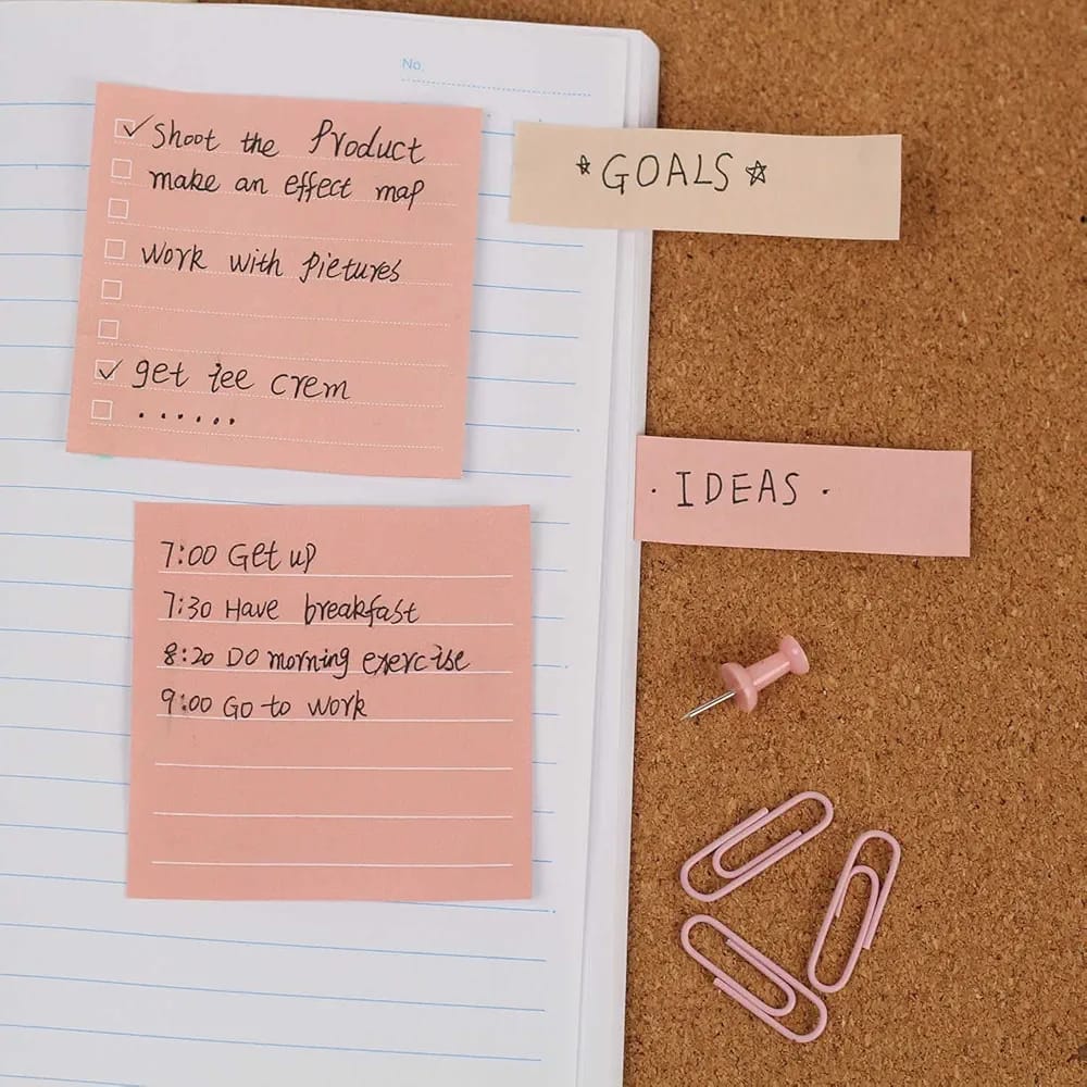 Lined Sticky Notes Set