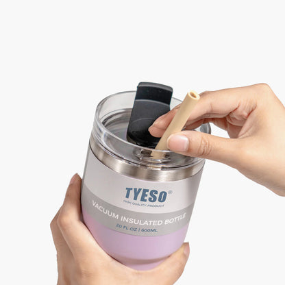 Tyeso Stainless Steel Tumbler with Straw