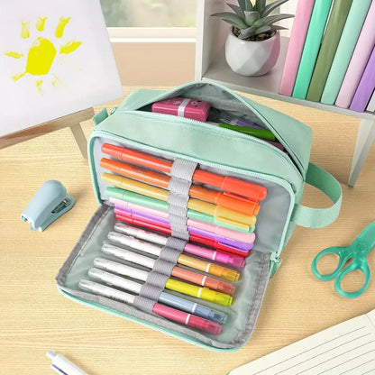 Sleek Canvas Pencil Pouch