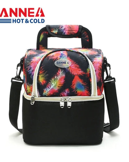 Insulated Double Layer Lunch Bag