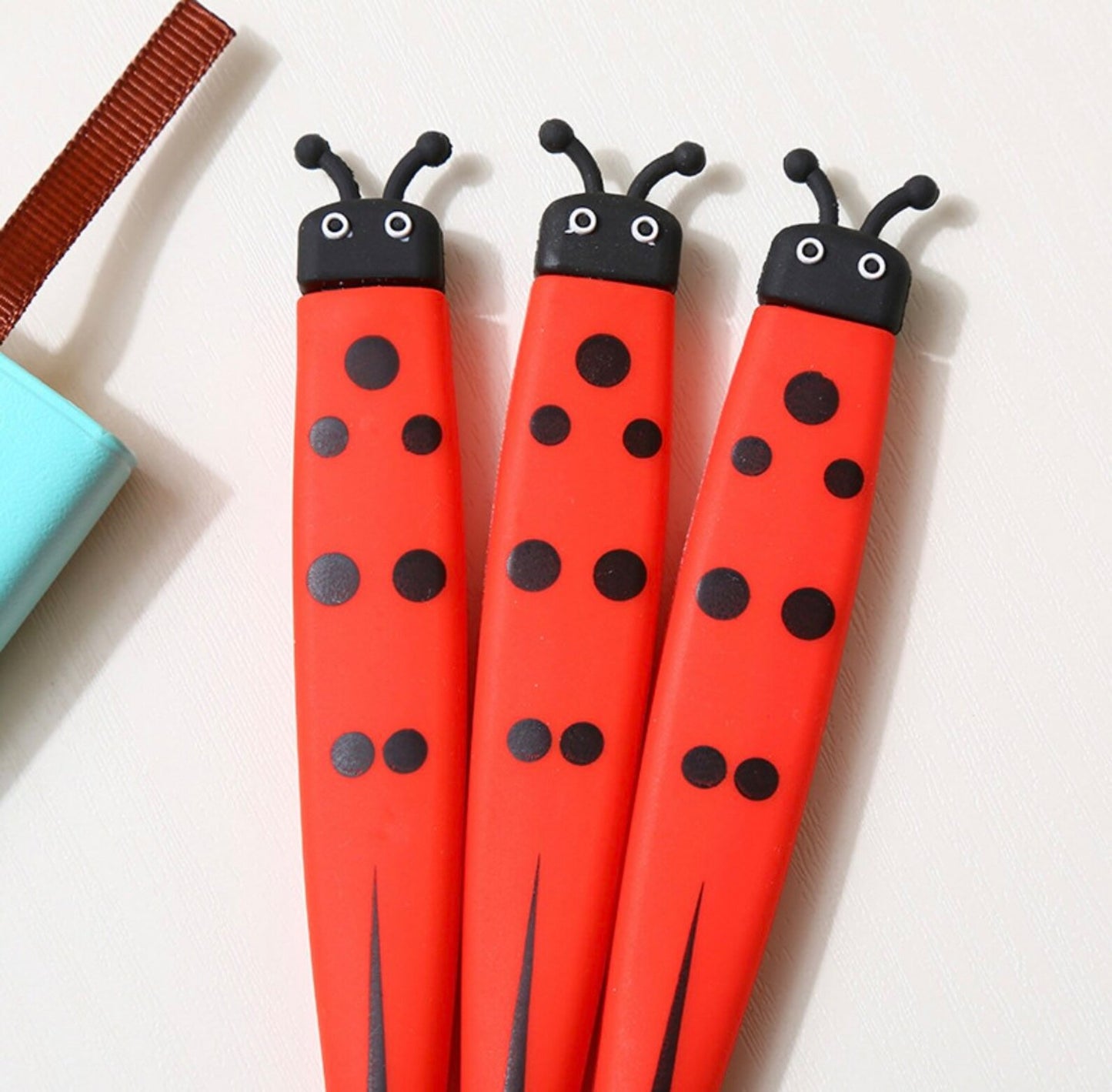 Cute Ladybug And Frog Silicone Gel Pen