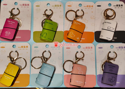 Kawaii Pocket Mini Journal Keychain (Assorted)