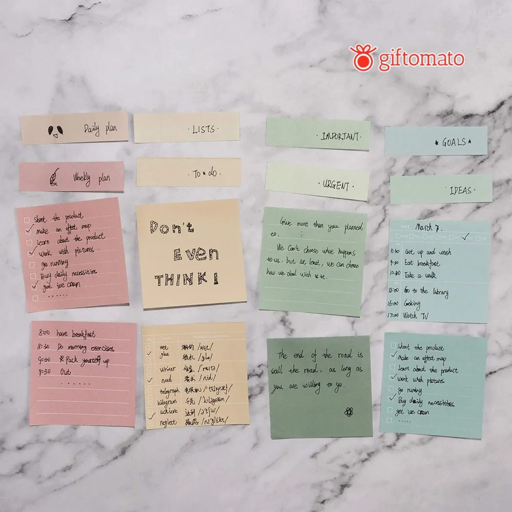 Lined Sticky Notes Set