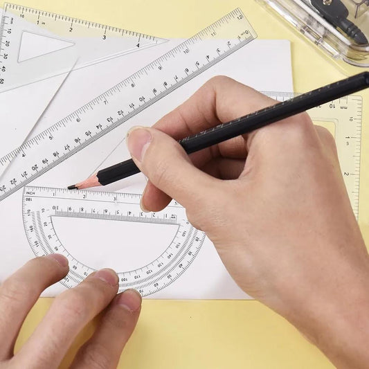 Comprehensive Four-Piece Ruler Set
