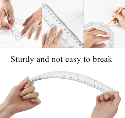Comprehensive Four-Piece Ruler Set