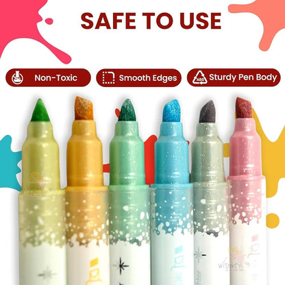 Double-Headed Glitter Marker Pen