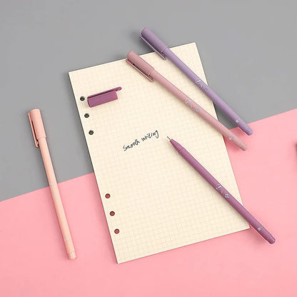Pastel Slim Gel Pen Set Of 6 | Quick Dry, Smudge Proof | Smooth Writing